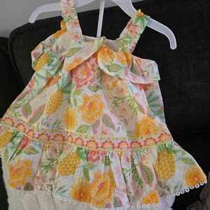 Rachel Zoe Floral Kids Dress - Yellow, Pink, Green